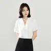 Camisa Feminina Aixuan Personalizada com Decote V Outono 2025 Camada Interna para Conjunto Blusa de Chiffon Elegante para Ocasião Formal