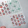 Pegatinas para Uñas de Atmósfera Navideña Color Crema Vintage Ts-3865 Infantil Dopamina Dibujos Animados Serie Navideña
