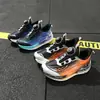 Talla 33-38 suela supercrítica zapatillas deportivas para niños con hebilla giratoria, transpirables de malla, zapatos de moda, zapatillas para correr para estudiantes 6602