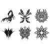 Pegatinas de Tatuaje Tótem Geométrico de Aves y Bestias Transfronterizas Escorpión Pegatinas de Tatuaje Personalizadas de Nicho Fáciles de Aplicar