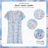 Camisola de verão para meninas do Sudeste Asiático, nova, de manga curta, roupa para ar condicionado, fina, estilo coreano para casa, camisola infantil