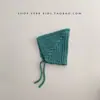 Gorro Coreano para Bebé Otoño e Invierno Cálido Cortavientos Protección para los Oídos Gorro de Punto para Niños y Niñas Gorro con Cordones para Recién Nacidos