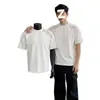 Nueva camiseta deportiva de manga corta de malla fina, fresca, elegante, estilo casual americano, con retazos para hombre, camiseta versátil