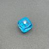 Dados de alta qualidade de 16mm, cantos arredondados, pontos transparentes, cor cristal, para xadrez, mahjong, dados de acrílico, atacado
