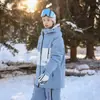 Procesamiento y Personalización de Ropa Nueva para Esquí para Mujeres y Hombres, Impermeables y Engrosadas Cálidas Camisetas para Tabla Única y Doble, Chaquetas de Estilo Coreano para Exteriores