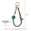 Cordón para Teléfono Móvil Estilo Chino Original Tejido a Mano Gama Alta Nicho Cadena para Teléfono Móvil China con Cuentas Cuerda Colorida de Xizang