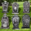 Placa de Jardim Popular Transfronteiriça Gato Preto de Halloween com Olhos Brilhantes, Decoração de Gramado de Jardim ao Ar Livre