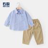 Conjunto de Ropa de Otoño para Niños: Camisa y Pantalones Largos para Niños Pequeños, Pantalones Casuales para Niños, Camisa para Niños, Estilo Moderno de Primavera y Otoño