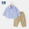 Conjunto de Ropa de Otoño para Niños Conjunto de Camisa y Pantalón Largo para Niños Pequeños Ropa Infantil Pantalones Casuales para Bebé Camisa Infantil Primavera y Otoño Moderno