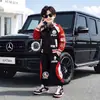Conjunto de Duas Peças com Moletom Cool Estilo Coreano para Meninos, Traje Clássico Ultraman para Primavera e Outono, Roupas Estilosas para Bebês