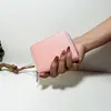 Bolsa de cartão de cor sólida PU de alta qualidade, textura de lichia, multi-cartão, grande capacidade, conjunto de cartões de identificação e carteira de motorista, pequena carteira de moedas para homens e mulheres