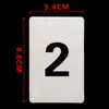 Cartões de Número Placas de Número Universais de Plástico Cartões de Código Numerados com Furos Ferramenta de Aprendizagem de Classificação Sequencial Cartões de Contagem
