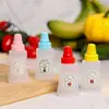 Garrafa Quadrada para Condimentos, Garrafa Squeeze para Molhos, Garrafinha para Temperos de Salada de Tomate, Garrafa para Molho Barbecue, Caixa Organizadora para Condimentos de Cozinha
