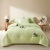 Colcha de invierno de gasa de doble capa grado A, color liso, colcha de algodón de Xinjiang, colcha de primavera y otoño, núcleo de colcha, colcha para aire acondicionado, colcha para todas las estaciones, envío directo de una sola pieza