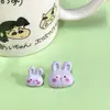 Botões Plásticos de Coelho Desenho Animado Cor Botões para Suéter de Criança Cardigã Tricotado Jaqueta Fivela Decorativa Costurada à Mão Joias DIY