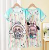 Ropa de dormir de manga corta para niñas tailandesas, vestido de verano para niñas pequeñas, princesa, niños grandes, bebé, vestido de verano, venta al por mayor