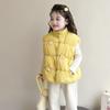 Chaleco Acolchado para Niñas Otoño e Invierno 2025 Nuevo Chaleco Acolchado de Algodón para Niños Dulce Bebé Top Cálido