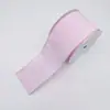 6.3cm Lazos Navideños Lisos Accesorios Cinta Festiva DIY Borde de Alambre Banda Coca Fiesta Tejido Fino de Lino