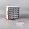 Caja de Elementos de Cajón de Escritorio de Plástico Japonés Caja de Almacenamiento Tipo Bloque de Construcción Estante para Materiales de Componentes Electrónicos Gabinete con Herramienta para Clasificar Tornillos