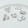 Rinestones para Uñas Artísticas Hielo Triturado Dongzhou, Diseño Blanco Ovalado y Cuadrado Grueso de Flor de Hielo, Uñas Artísticas Portables con Rinestones en Forma de Corazón con Grietas de Hielo, Decoraciones para Uñas Artísticas