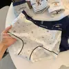 Calzoncillos tipo bóxer para mujer con diseño de oso, estilo Academia Británica, de cintura media, algodón puro, talla grande, ajustados a la cadera, entrepierna antibacteriana 10A, ropa interior transpirable para mujer