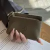 Porta-moedas de Couro Genuíno para Mulheres, Carteira Pequena, Novo Modelo 2026, Mini Compacta Exquisita de Couro de Vaca com Zíper para Armazenamento