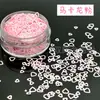 Accesorios para decoración de uñas con forma de corazón hueco de color sólido macaron estilo INS, manualidades, juguetes, accesorios y componentes, envío directo de fábrica