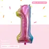 Producto Nuevo 16 pulgadas Versión Americana Globos Digitales Decoración de Escena para Fiesta de Cumpleaños Fabricante de Globos de Papel de Aluminio Venta al por Mayor