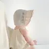 Chapéu de Bebê Primavera e Verão Fino Proteção Solar Aba Larga Chaminé Porta Pneu Chapéu de Bebê Mês Pequeno Recém-nascido Chapéu Palácio Princesa