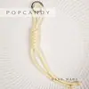 Llavero de Paracord para Coche Colgante Hecho a Mano Puro Anillo de Bloqueo Anti-Pérdida Llavero Colgante para Bolso Joyería del Mismo Estilo de Blogger