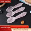 Colher de cristal em pó natural escultura em pedra de cristal estilo ins cristal desmagnetização colher de sopa decoração de casa atacado