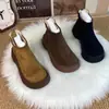 Botas de Nieve para Mujer 2026 Invierno Nuevos Zapatos Birkenstock Más Terciopelo Más Gruesas Botas Cortas Suela Gruesa Calidez Aumento de Altura Botas de Algodón del Noreste