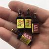 Resina de flash fino simulación botella de vino cerveza bebida diy pegamento de crema accesorios para funda de teléfono móvil suministro de explosión en vivo al por mayor