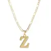Amazon Transfronterizo Nuevo Collar de 26 Letras Collar con Colgante de Letra Cadena Extendida de Clip de Papel Joyería Gótica para Mujeres