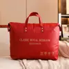 Dote de Boda Bolsa de Empaque de Cuatro Piezas para Boda Bolsa Roja para Guardar Colcha de Boda Oxford Grande