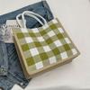 Bolsa Tote Waffle de Grande Capacidade para Mulheres 2026 Outono e Inverno Nova Bolsa Tote para o Dia a Dia Ins Bolsa Tote de Ombro de Grande Capacidade
