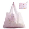 Nueva Bolsa de Compras Plegable Ecológica Bolso de Mano Satchel de Tela Oxford 210D Bolsa de Almacenamiento Gran Capacidad Bolsa de Compras para Supermercado