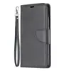 Funda de cuero con patrón de oveja para teléfono móvil Huawei Y6 P, funda protectora con soporte para tarjeta esmerilada de color sólido Note9S, P30