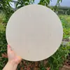 Rebanadas de madera redondas hechas a mano para manualidades rebanadas de madera cuadradas tableros de madera pintados a mano creativos pirograbado tablero redondo de madera de álamo tablero de madera delgado