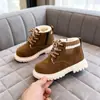 Zapatos para Niños 2026 Invierno Nuevo Estilo Botas tipo Martin para Niños con Forro Polar, Botines Cortos para Niñas, Botas Individuales, Botas Estilo Británico Otoño e Invierno