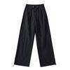 Mono de Pierna Ancha Casual Holgado Adelgazante de Cintura Alta Vintage para Mujer Estilo Americano High Street Chica Popular con Tirantes Cruzados Otoño e Invierno
