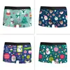 Exportação Transfronteiriça Mais Vendido Roupa Íntima Masculina de Natal Respirável, Confortável e Fashion com Estampa 3D, Boxer de Cintura Média