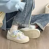 Zapatillas Blancas Warrior Wxy-Q192Br para Mujer 2026 Primavera Nuevos Zapatos Versátiles de Punta Ancha Zapatillas Casuales para Estudiante (Magia)