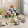 Banquillo para Cambiar Zapatos, Taburete Redondo para Uso Doméstico, Taburete de Sofá para Sala de Estar, Taburete Pequeño, Taburete de Tocador para Dormitorio, Taburete Bajo para Vestidor, Taburete Otomano, Uso Comercial