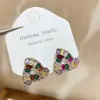 Pendientes Huaer y Junior Dilraba Elegantes Cuentas de Colores Hebilla para Oreja Lujo Ligero Gama Alta Pendientes de Verano