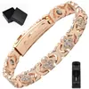 Pulsera magnética popular transfronteriza europea y americana, moderna y de lujo ligero, aleación con forma de trébol con diamantes, pulsera magnética de una fila para mujer