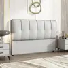 Cabeceira de chão estofada de compra única cabeceira de cama de casal de madeira maciça simples moderna de luxo leve placa de encosto para quarto de casa