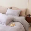 Conjunto de Roupa de Cama de Veludo Leite Outono e Inverno Conjunto de Quatro Peças Capa de Edredom Espessa de Veludo Coral Dupla Face Lençol de Flanela Peça Única Conjunto de Três Peças