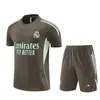 2526 Real Madrid Manga Corta Miami Uniforme de Entrenamiento Adulto Manga Corta Uniforme de Fútbol Transpirable Nápoles Traje de Manga Corta