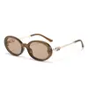 2026 Nuevas Gafas de Sol de Moda con Montura Completa Ovaladas Transfronterizas Templo Retro Europeo y Americano Simple con Forma de Corazón Gafas de Sol de Moda para Mujer